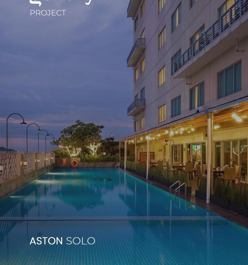 Aston Solo: rooftop pool at night